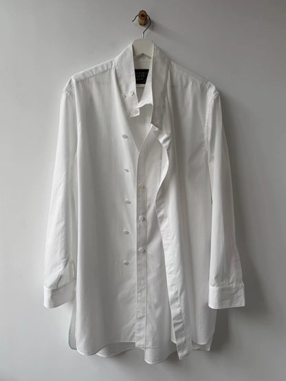 Yohji Yamamoto White Deconstructed Shirt