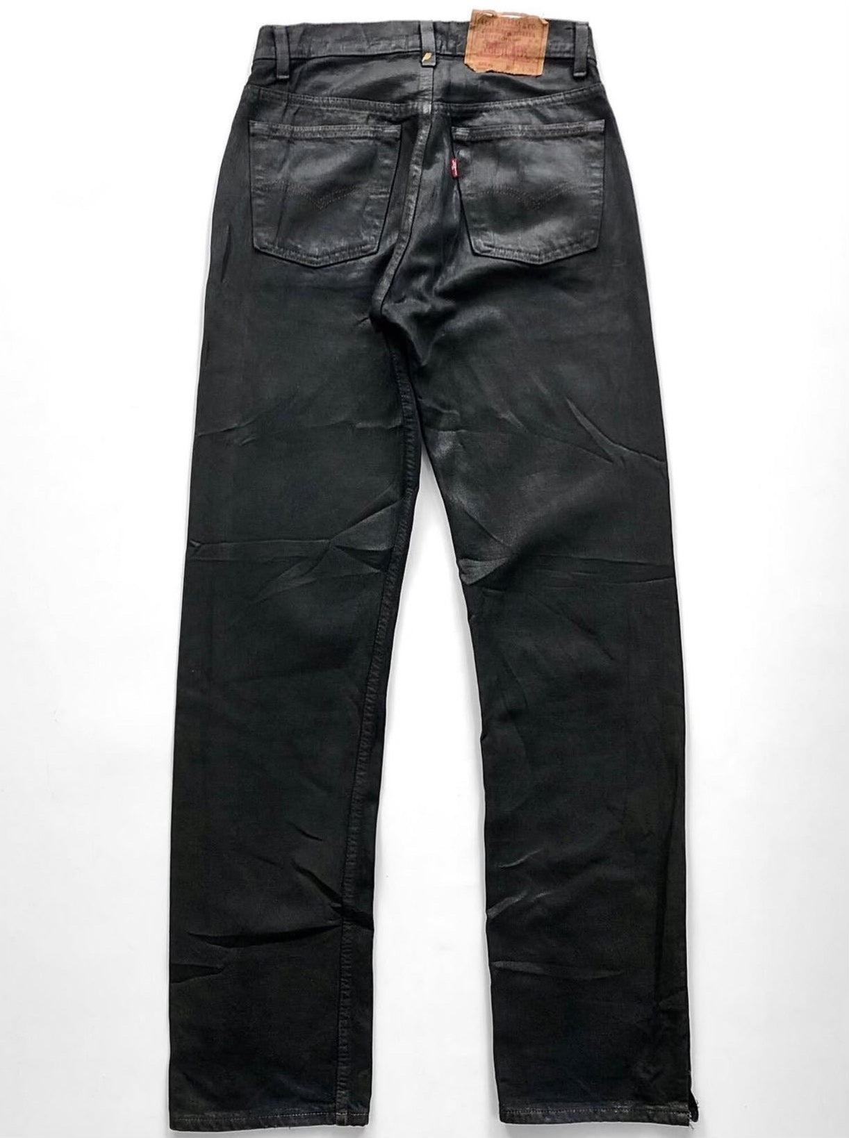 Vintage 1990s Levi's 501xx Black Coated Jeans