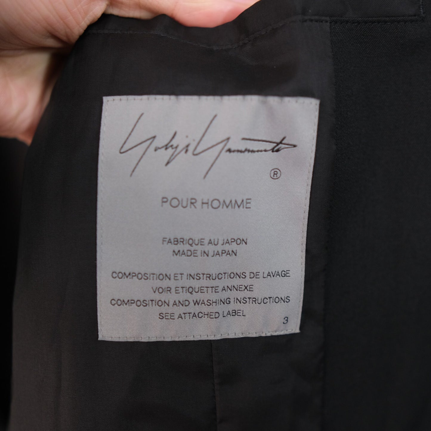 Yohji Yamamoto Tailcoat for Fall/Winter 2022