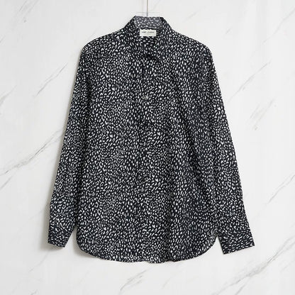 Saint Laurent Men's Polka Dot Shirt