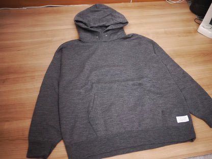 visvim jumbo hoodie p.o superfine charcoal