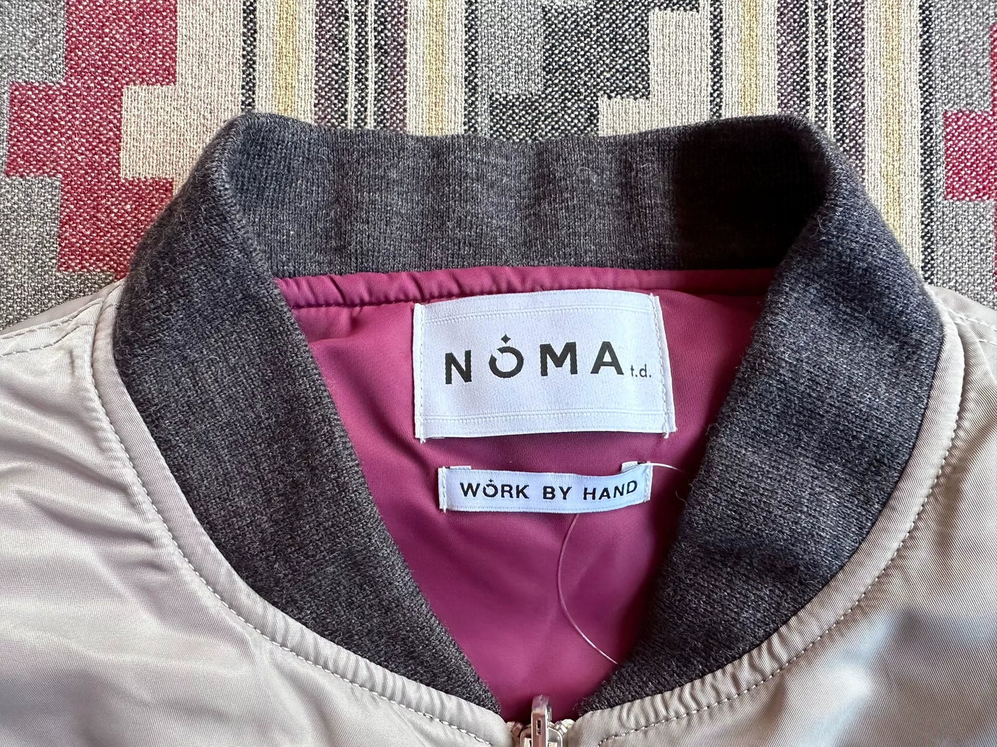 hand embroidery flight jacket reversible design