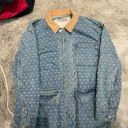 CE/CAVEMPT Distressed Denim Jacket