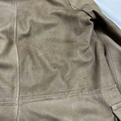 Isaac Sellam Brown Suede Hooded Coat