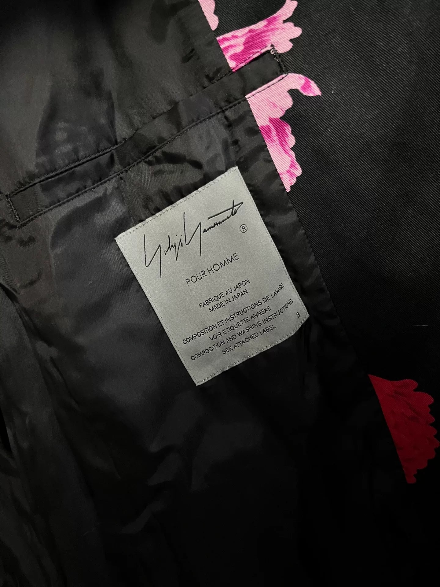 Yohji Yamamoto 1996 SS Floral Jacket Replica
