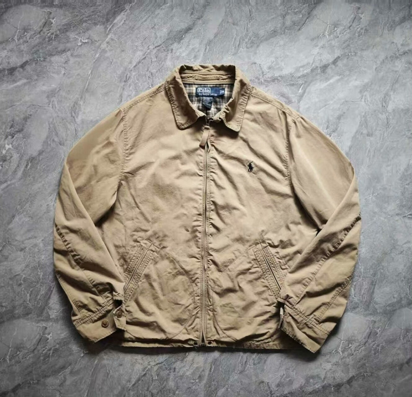 polo ralph lauren harrington jacket in beige