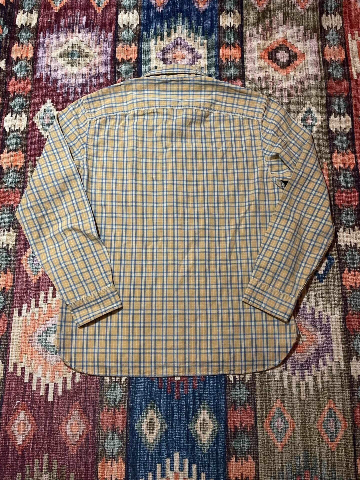 RRL Plaid Work Shirt L Size