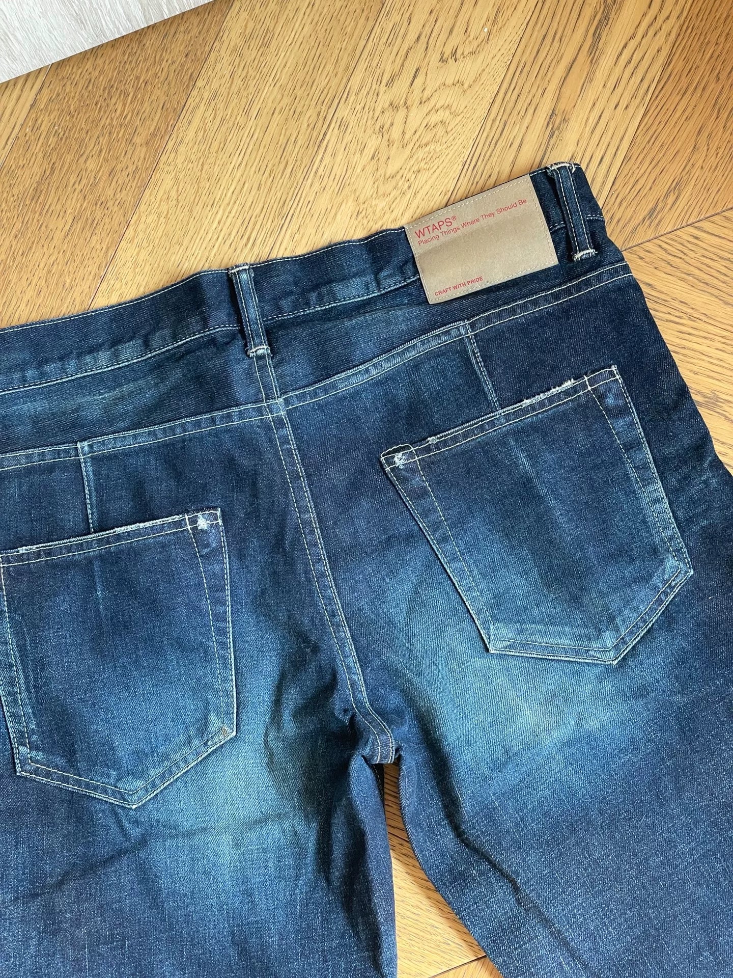 WTAPS 16AW Very Skinny Washed Jeans
