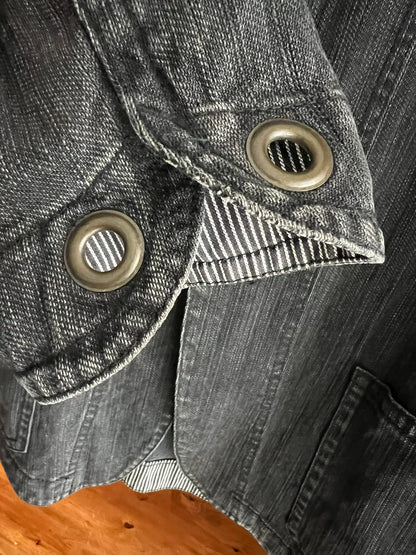 pure blue japan thick jacket with unique design