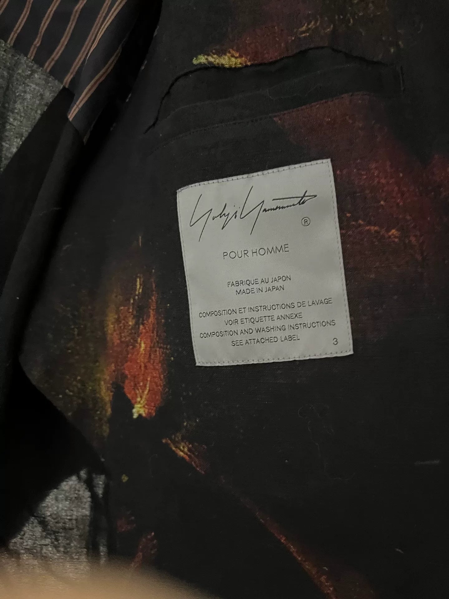 Yohji Yamamoto 24ss Oil Painting Coat