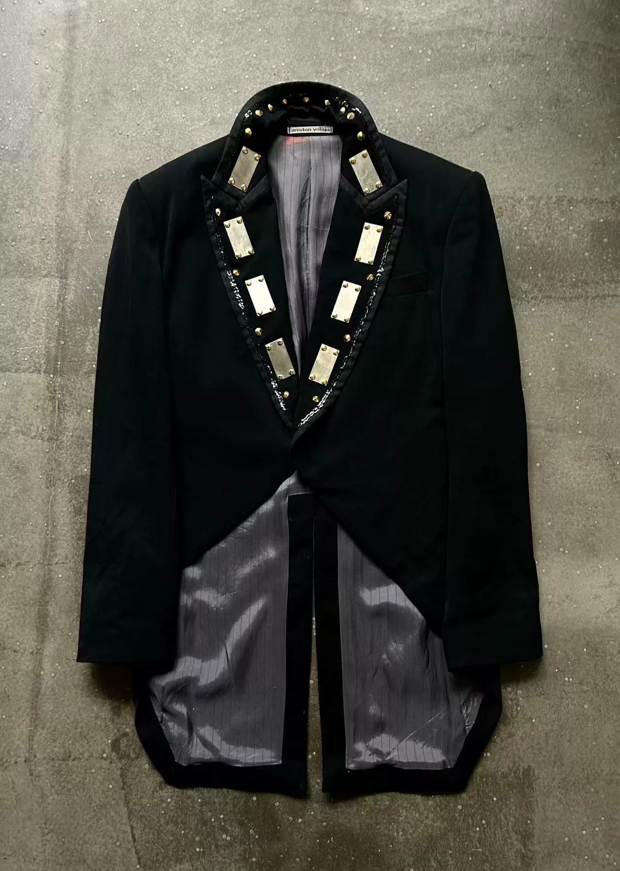Kohshin Satoh Studded Lapel Blazer Jacket