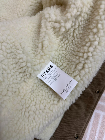 BEAMS Corduroy Boa Coach Jacket