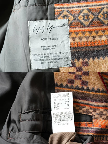 Yohji Yamamoto Patterned Zip Jacket