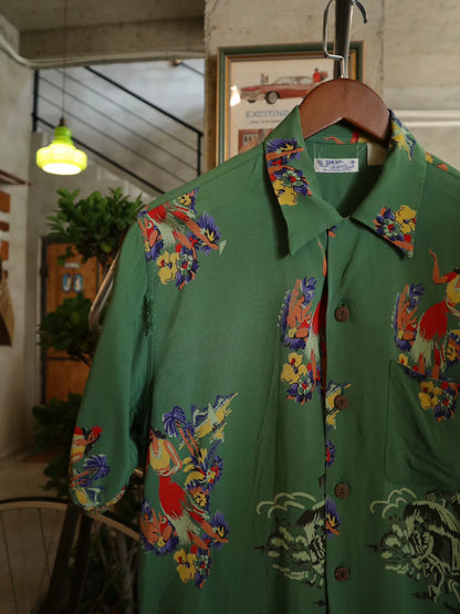 Sunsurf 1990s Hula Girl Aloha Shirt