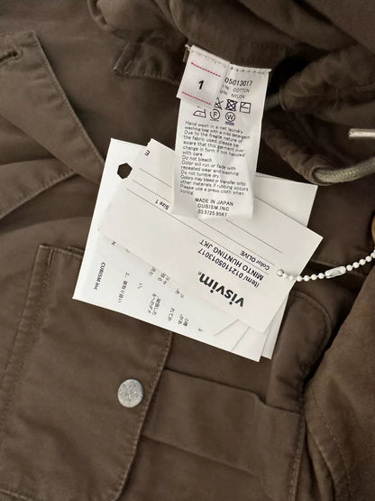 visvim minato hunting jacket special fabric blend