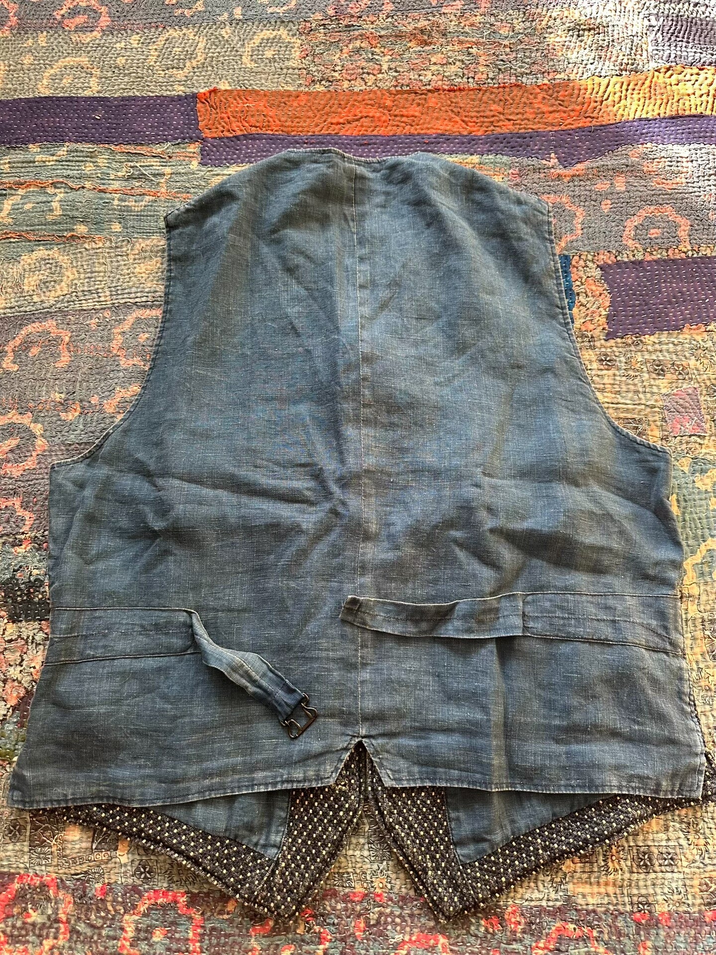 RRL Indigo Dyed Vintage Vest