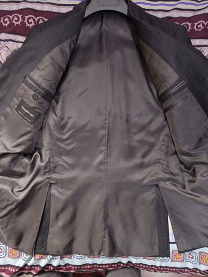 Zegna Italian Wool Linen Suit Jacket