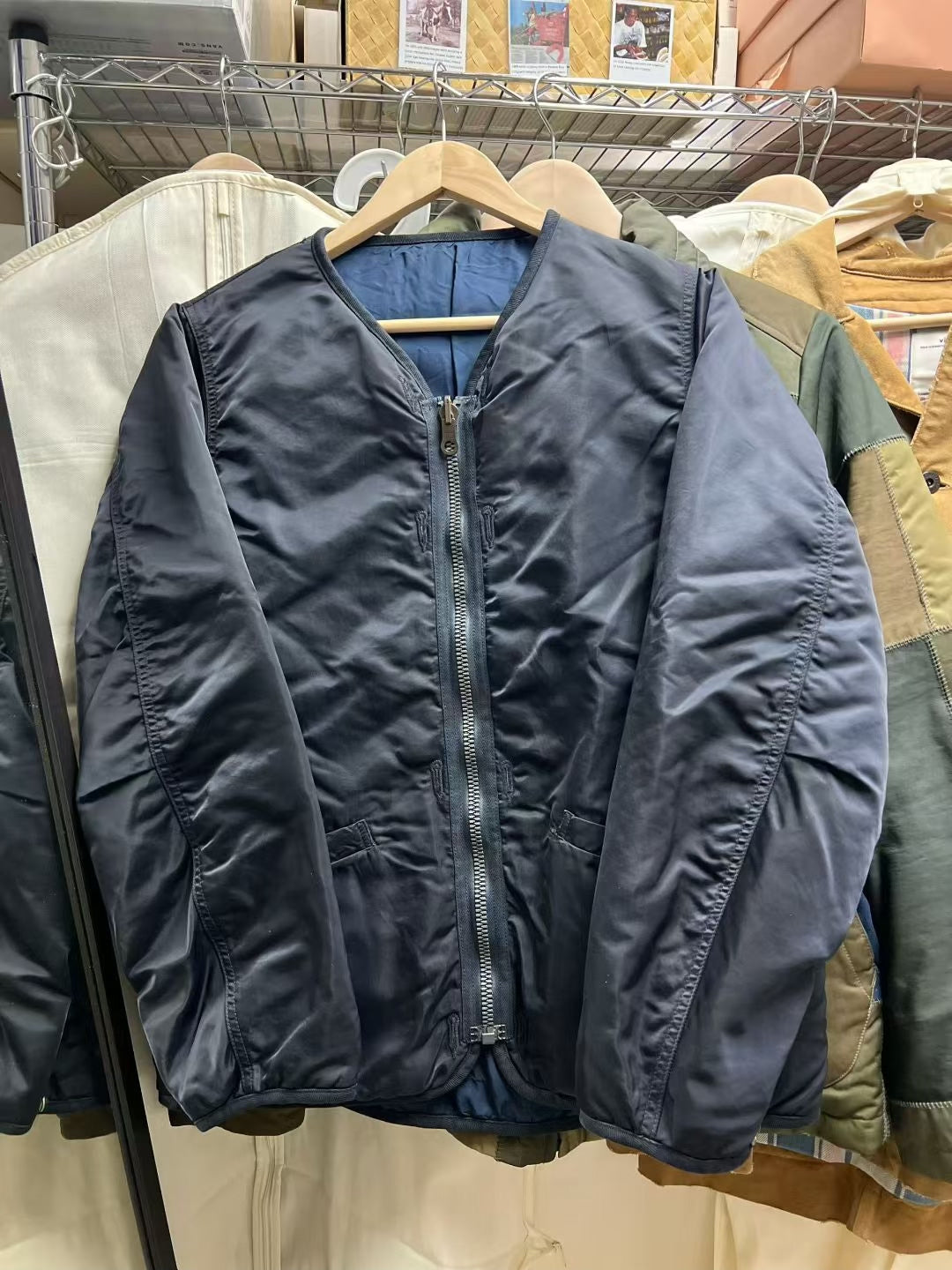 VISVIM IRIS LINE JKT NAVY