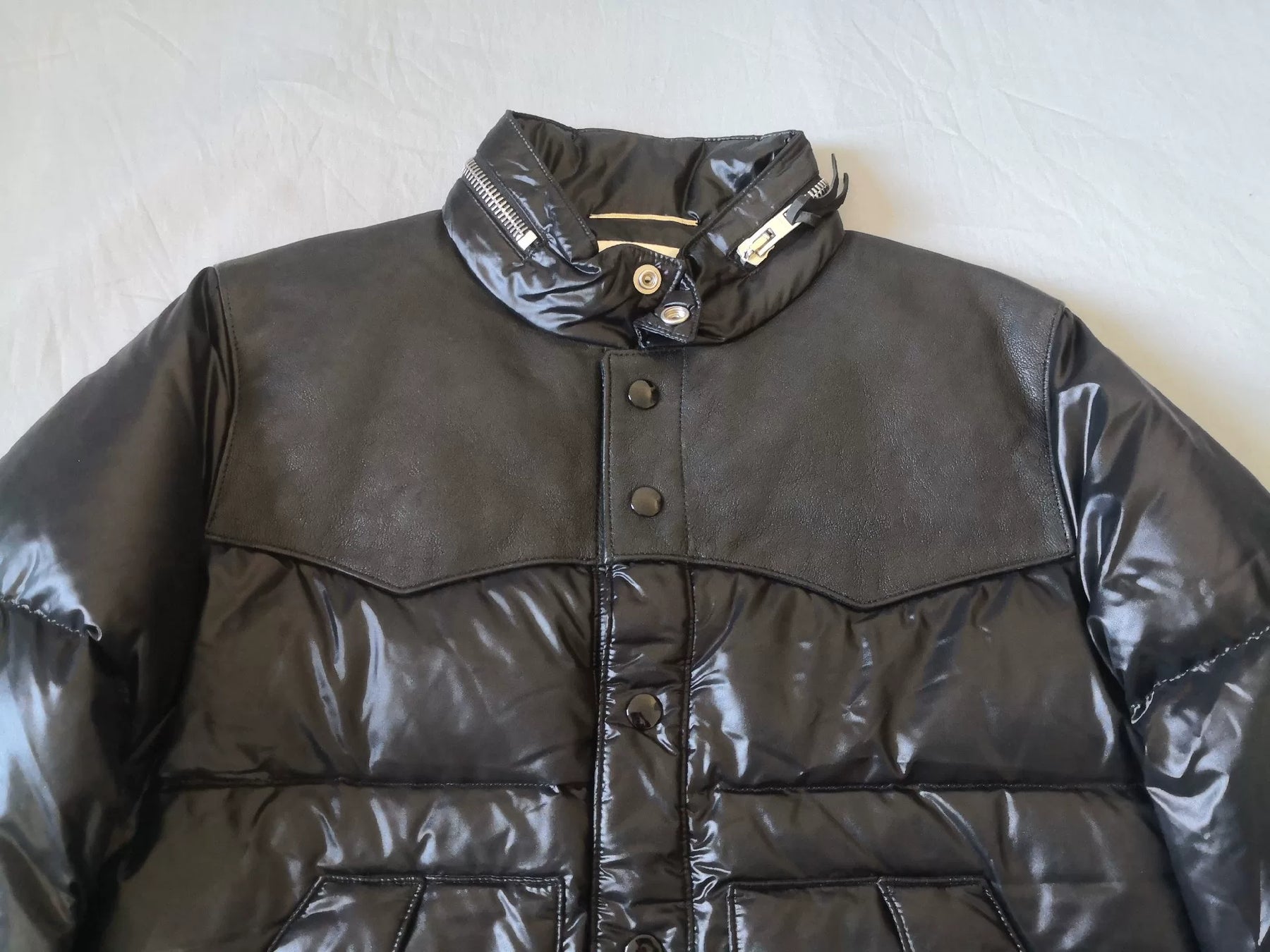 Saint Laurent Black Shiny Puffer Jacket
