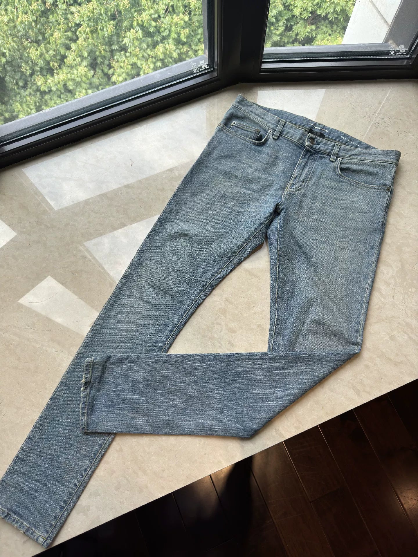 YSL/SLP Men's Washed Blue Jeans