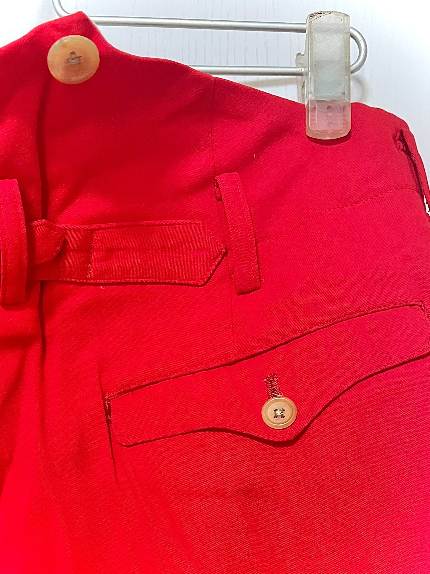 Yohji Yamamoto Red Tailored Trousers