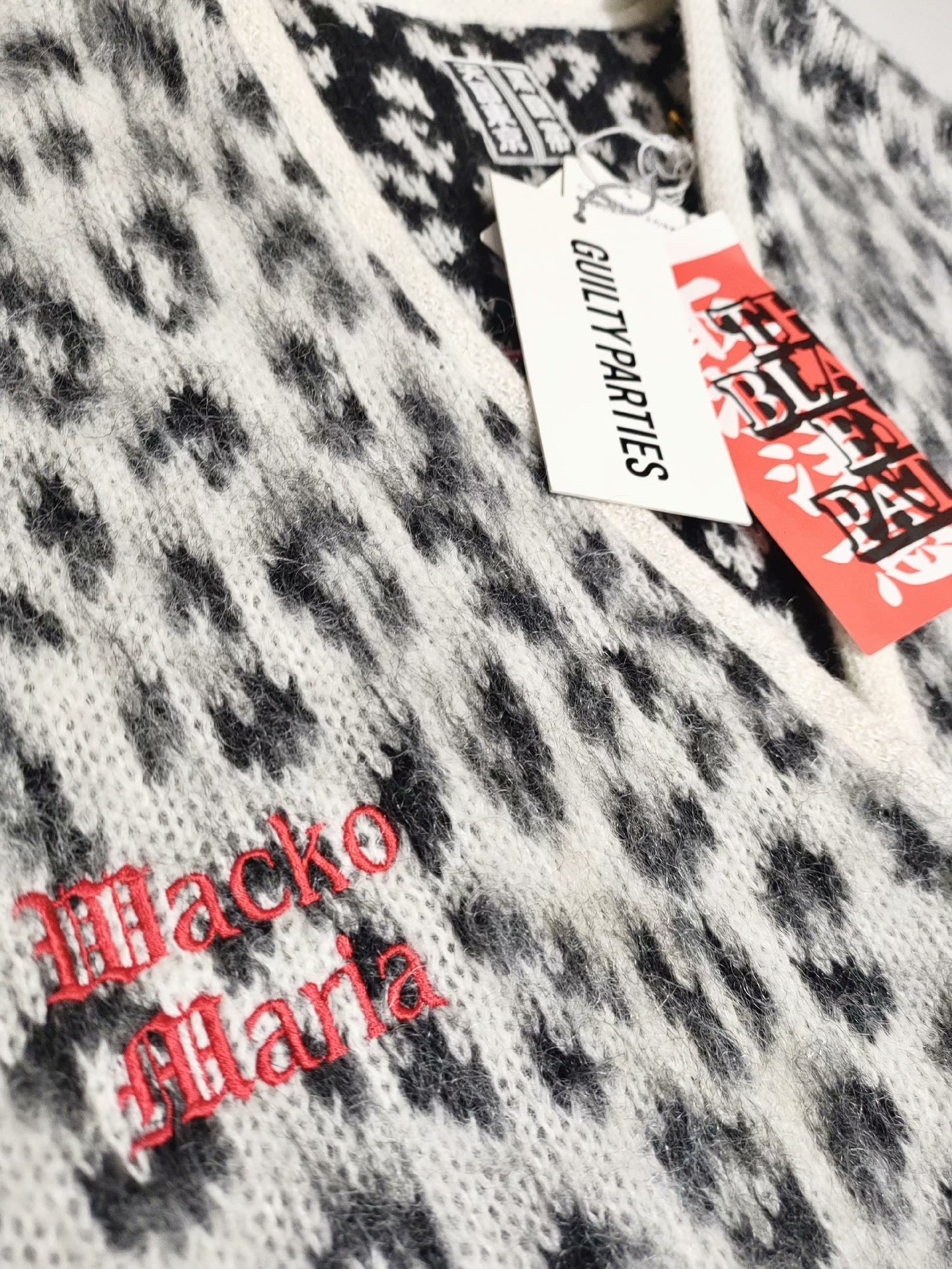 Wacko Maria Black Eye Patch Sweater