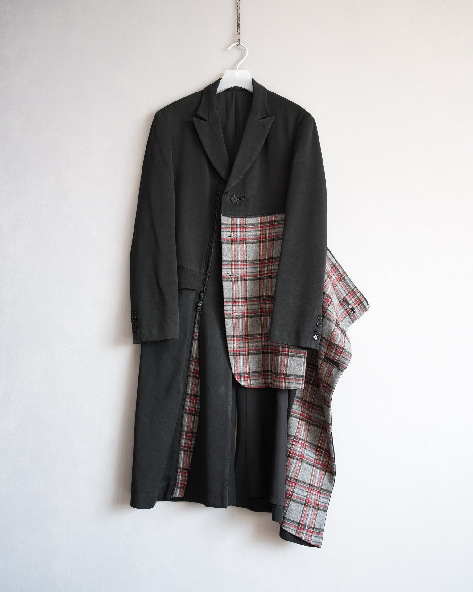 Yohji Yamamoto Plaid Coat