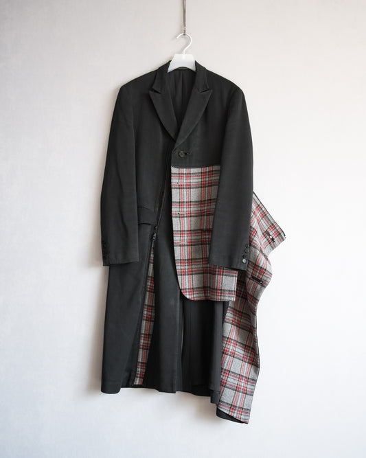 Yohji Yamamoto Plaid Coat