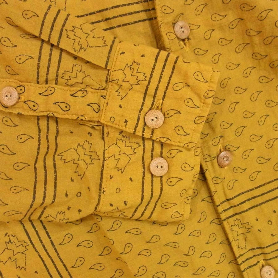 VISVIM Mustard Paisley Pattern Shirt