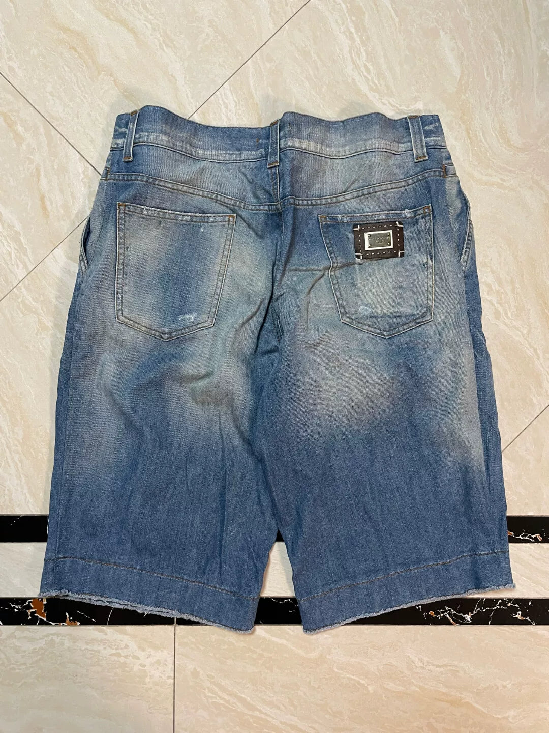 Dolce&Gabbana Loose Denim Shorts for Sale