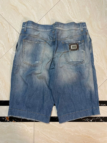 Dolce&Gabbana Loose Denim Shorts for Sale
