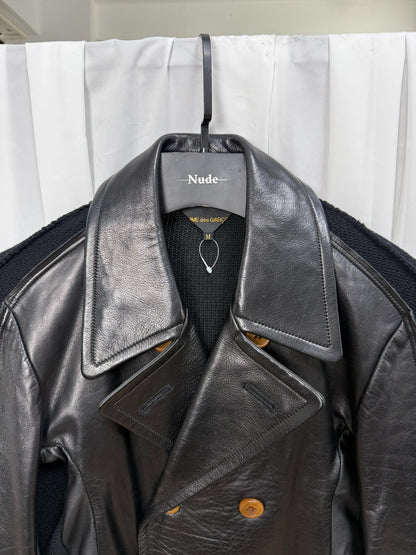 Comme des Garçons 02AW Leather Coat