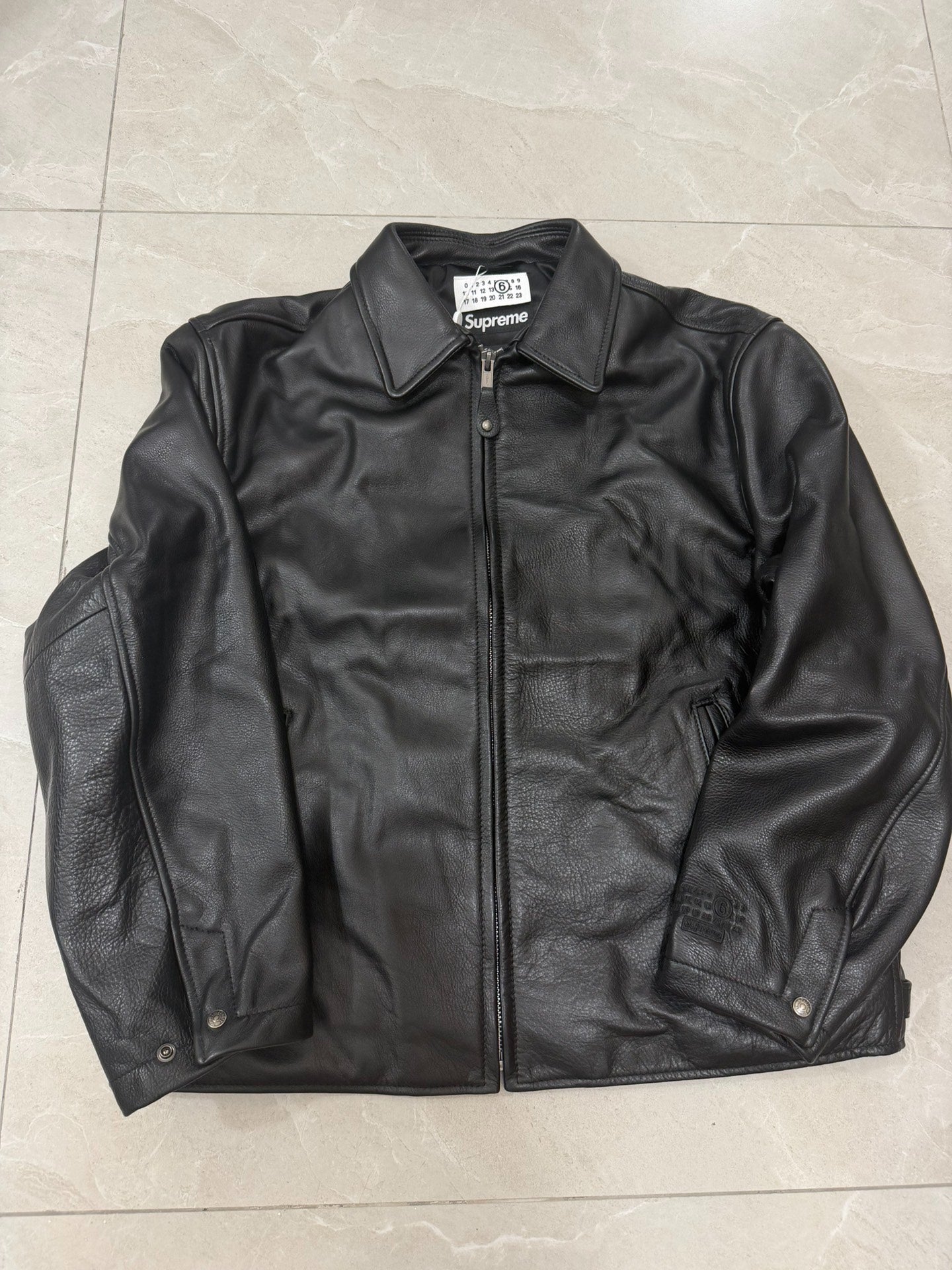 Supreme x MM6 Maison Margiela Schott Eagle Leather Jacket