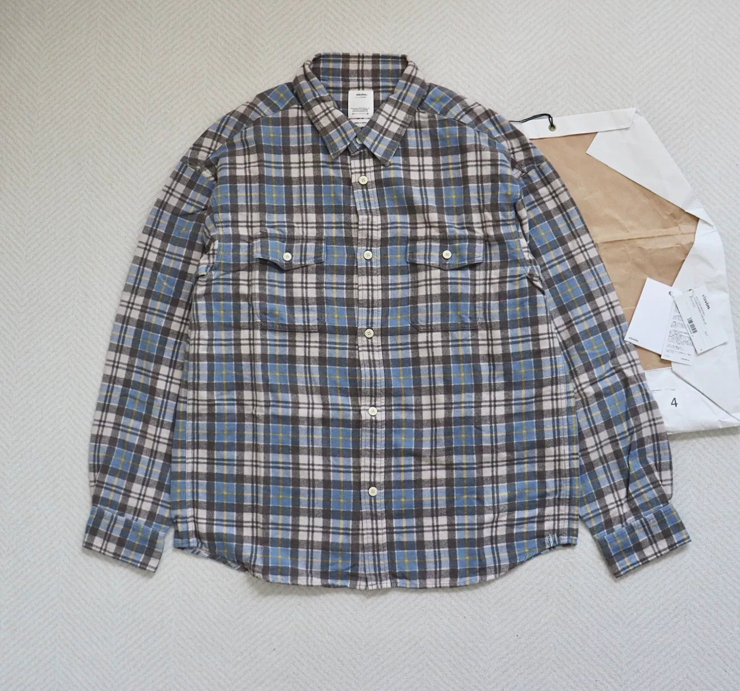 Visvim 24ss Pioneer Khadi Check Shirt