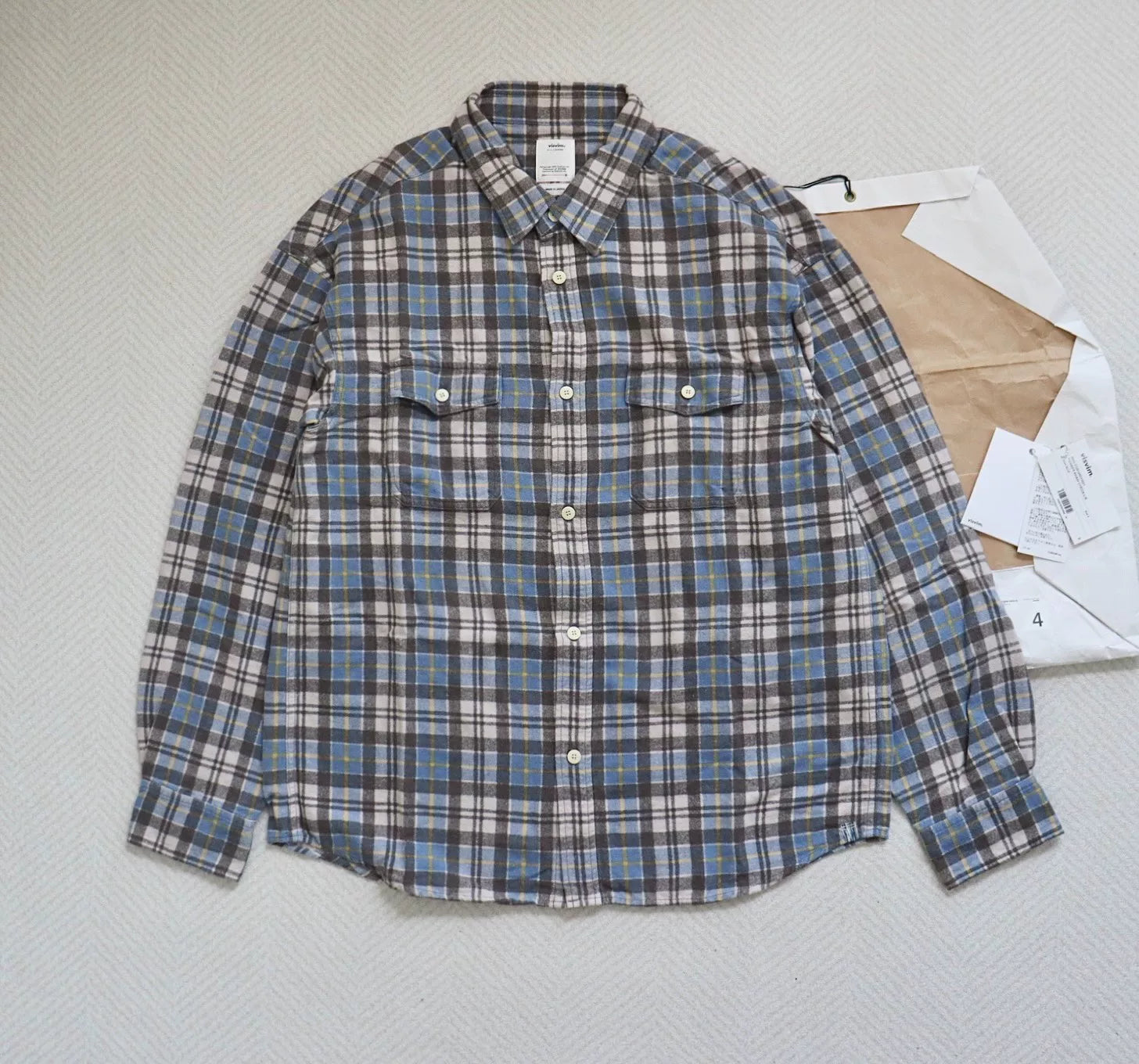 Visvim 24ss Pioneer Khadi Check Shirt