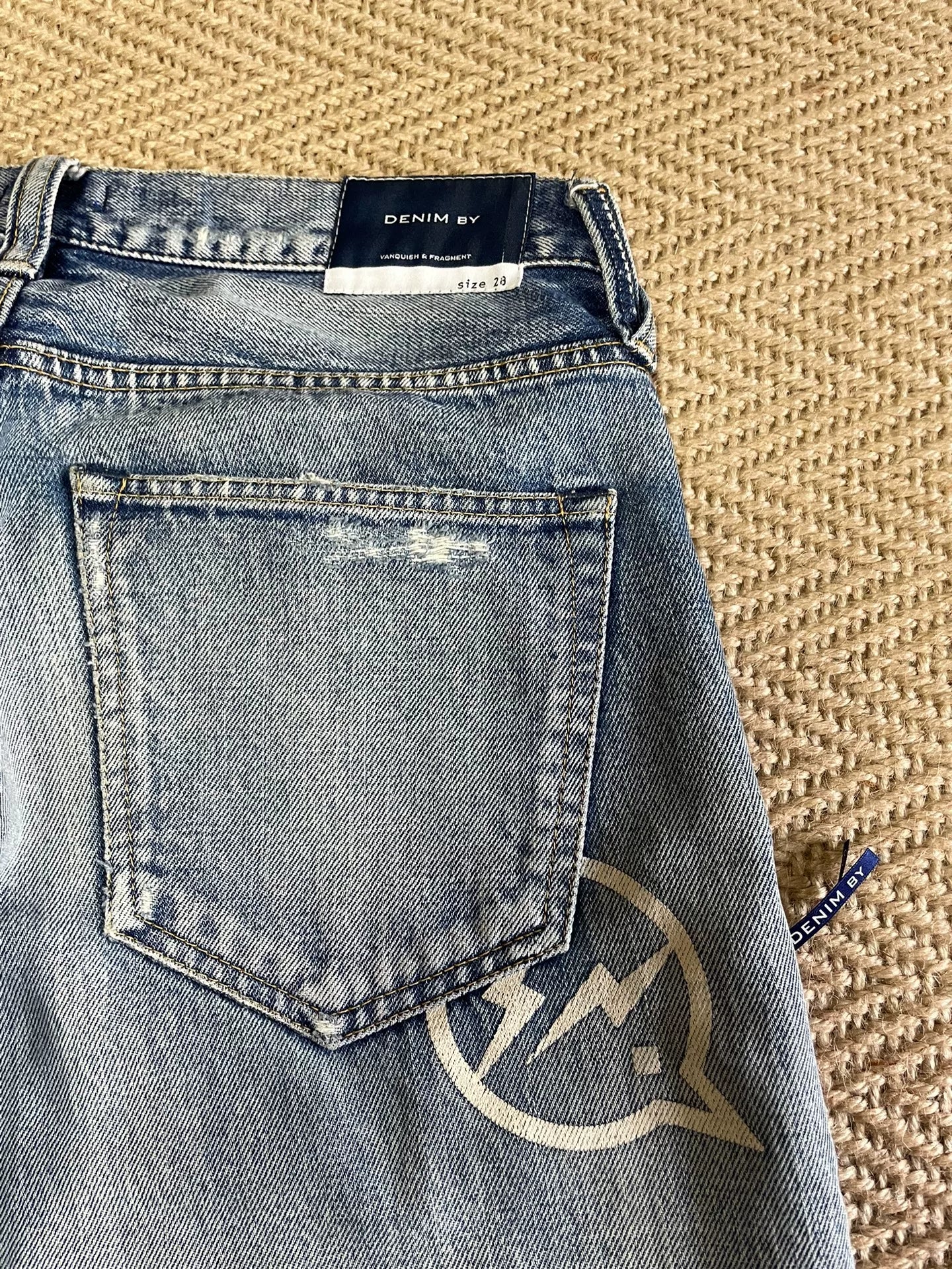 Vanquish & Fragment Distressed Washed Denim Jeans