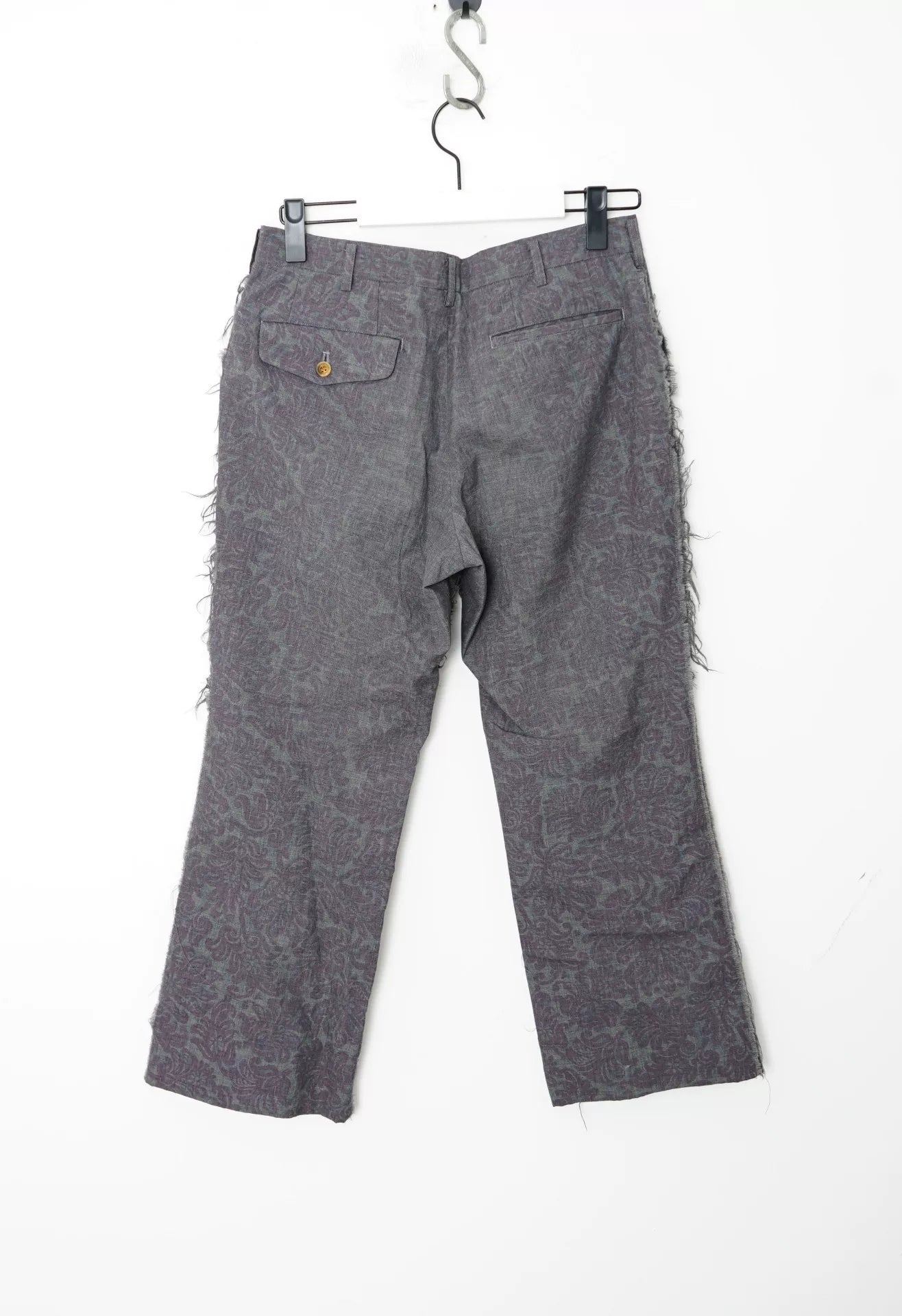 Comme des Garçons Distressed Frayed Cropped Pants