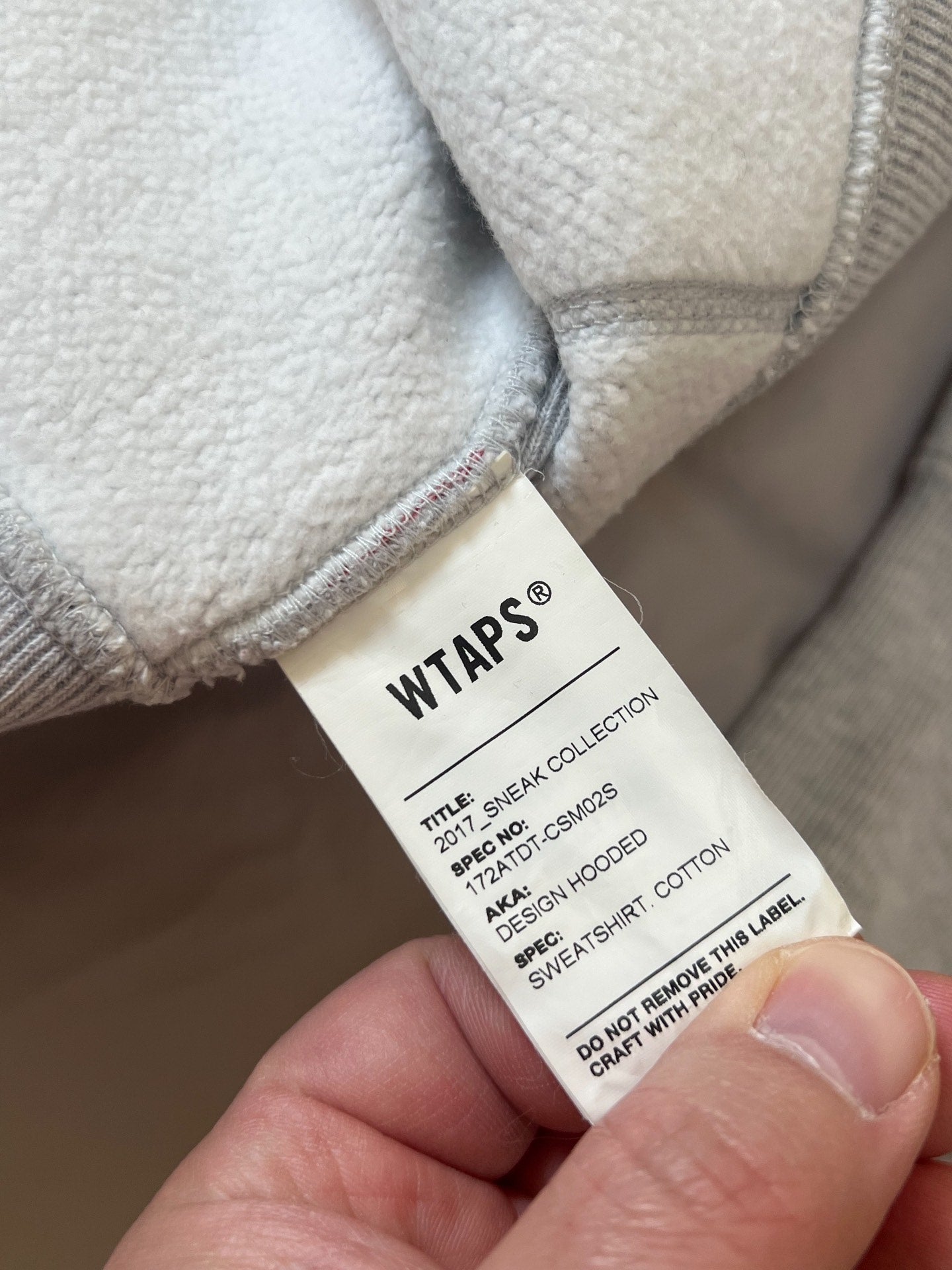 WTAPS 18ss Design Hooded Sweatshirt