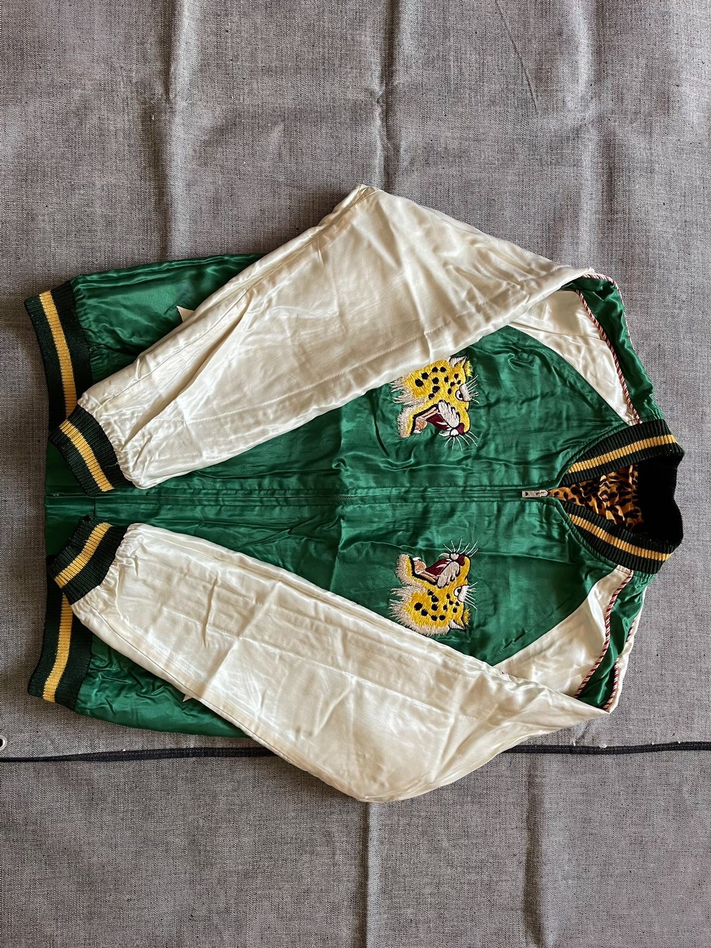 Toyo Beams Leopard Souvenir Embroidery Jacket