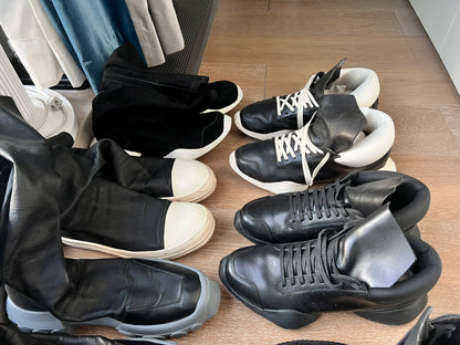 Rick Owens Black Socks Boots