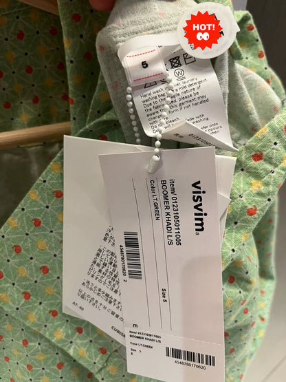 visvim 23SS Light Green Patterned Shirt