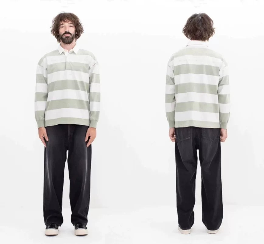 visvim larkham long sleeve polo shirt