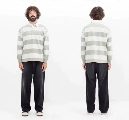 visvim larkham long sleeve polo shirt