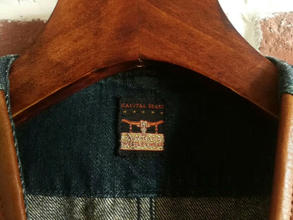 Kapital Western Leather-Trimmed Vest