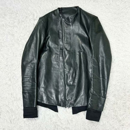 Boris Bidjan Saberi Calf Leather Riders Jacket
