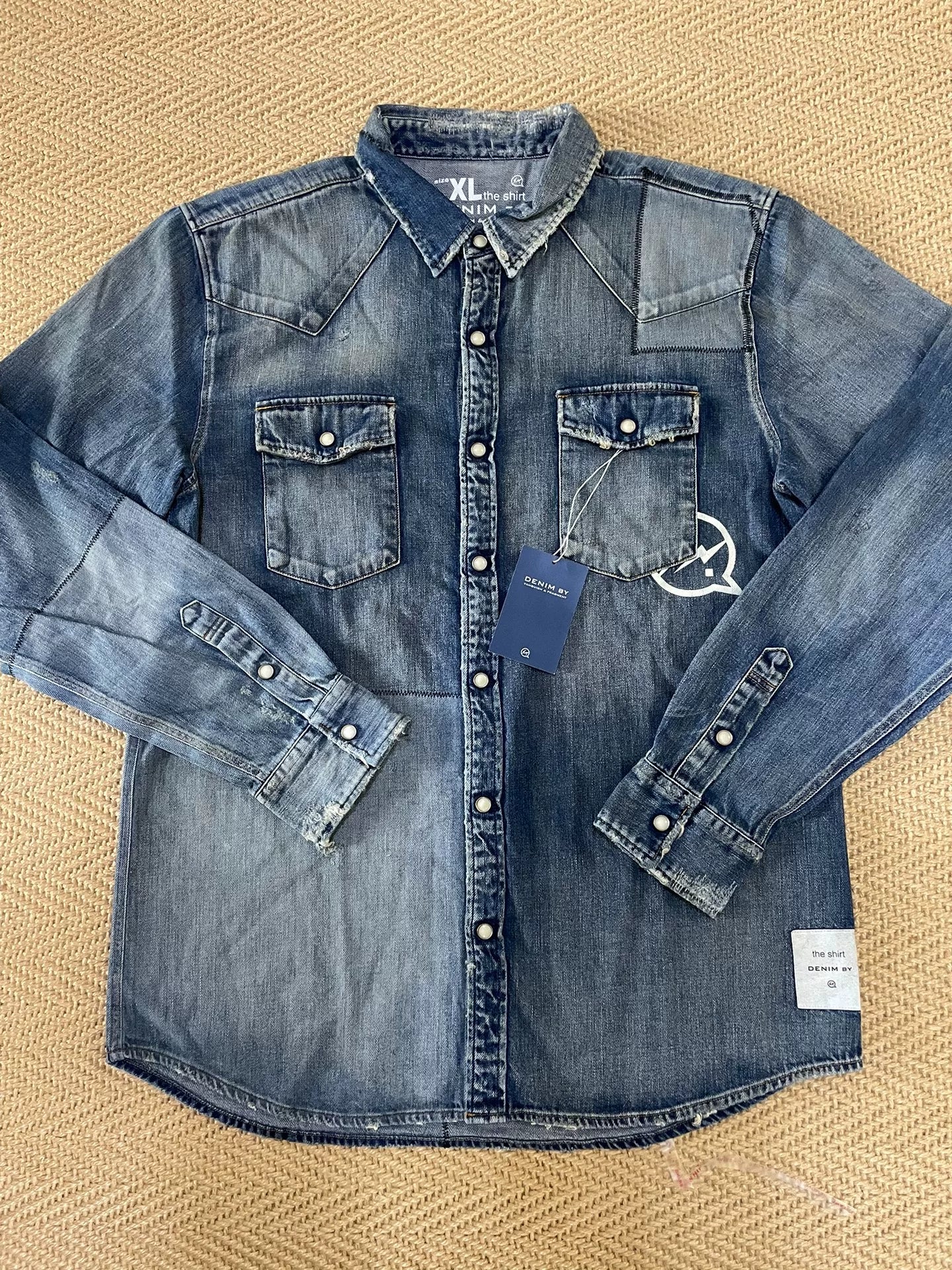 denim by vanquish & fragment shirt jacket