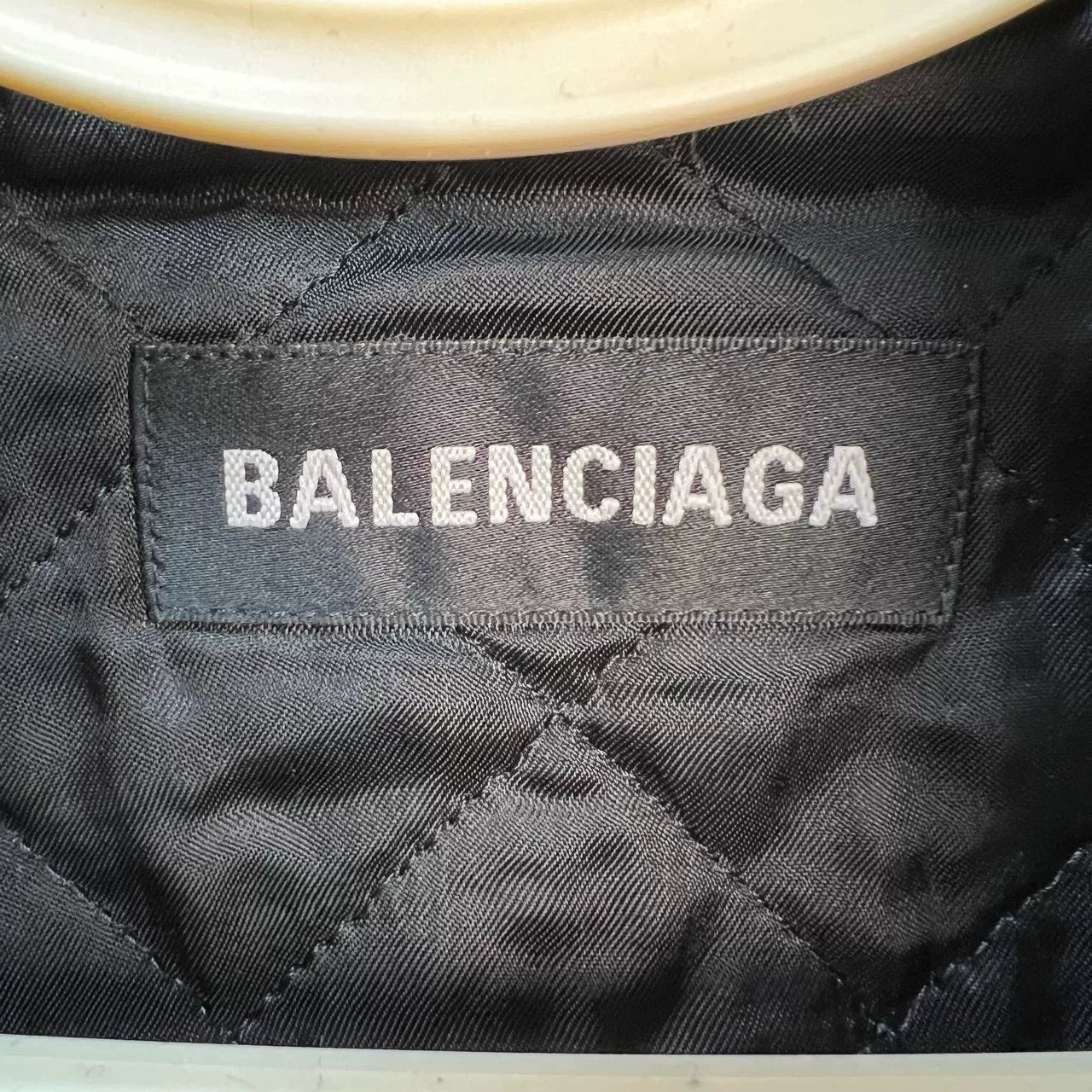 balenciaga black logo fleece jacket size 44
