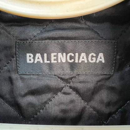 balenciaga black logo fleece jacket size 44