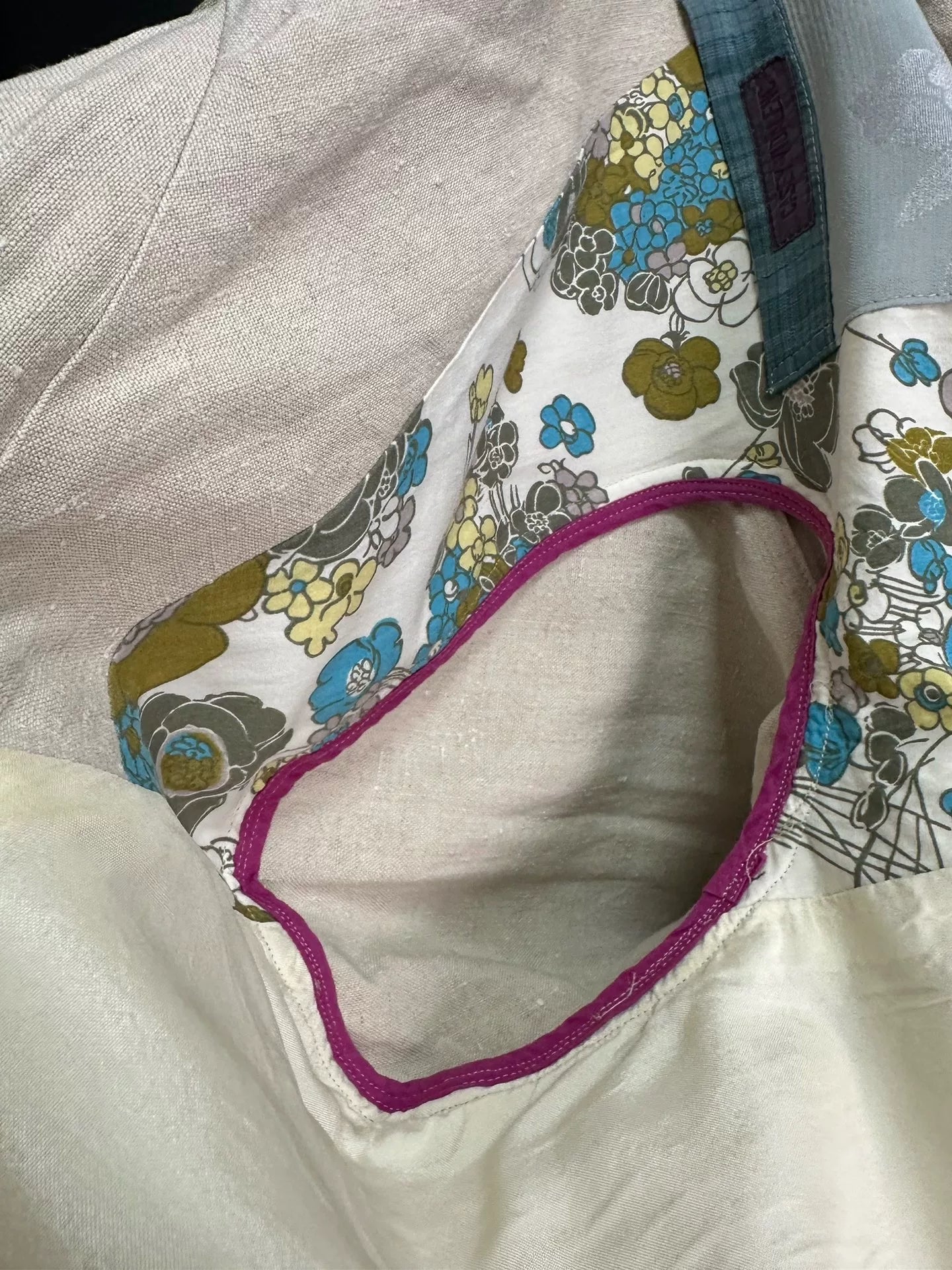 antique linen silk coat by casey vidalenc