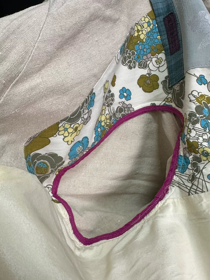 antique linen silk coat by casey vidalenc